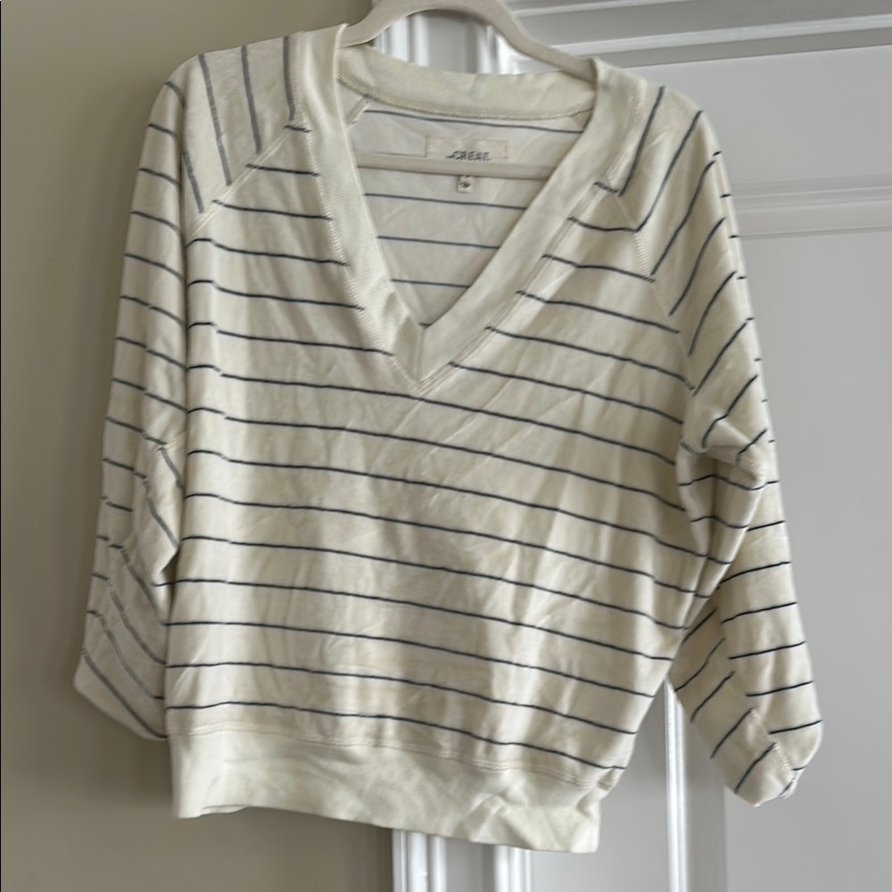 The Great striped velour track suit